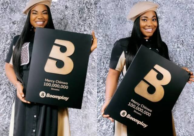 Mercy Chinwo fête les 100 millions de streams sur Boomplay
